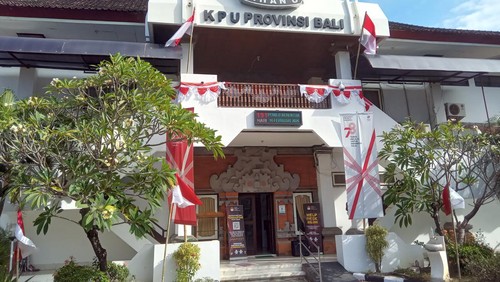 Kantor KPU Provinsi Bali di Renon, Denpasar.