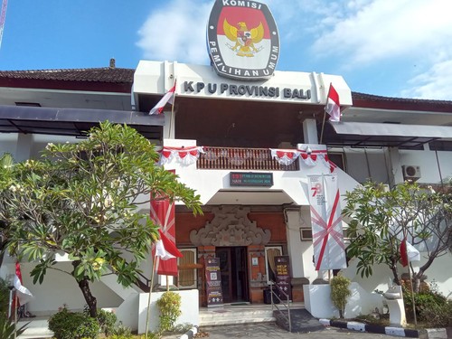 Kantor KPU Provinsi Bali di Renon, Denpasar.
