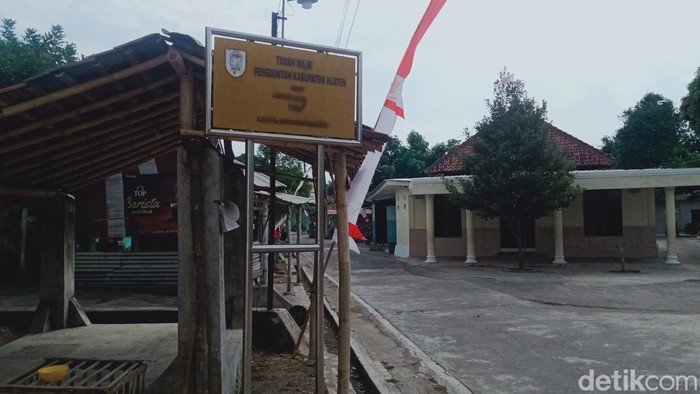 Sisa Pasar Koripan yang menjadi jejak nama Koripan di Desa Kranggan, Kecamatan Polanharjo.