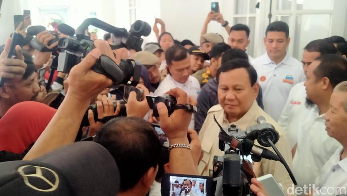 Menhan RI Prabowo Subianto di Rujab Gubernur Sulsel.