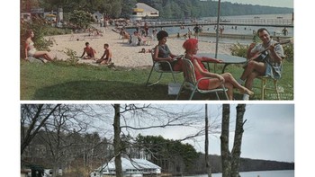 Dari hasil foto Maurer, kita dapat melihat bagaimana sebuah tempat  dulu dan sekarang, jika dulu sangat terawat dan ramai wisatawan datang. Kini tempat tersebut menjadi tak terurus. (Foto: Pablo Iglesias Maurer)  