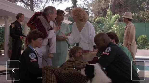 Cuplikan adegan di dalam film Down and Out in Beverly Hills (1986).