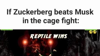 Teori konspirasi menyebut Zuck manusia kadal. Foto: Memedroid