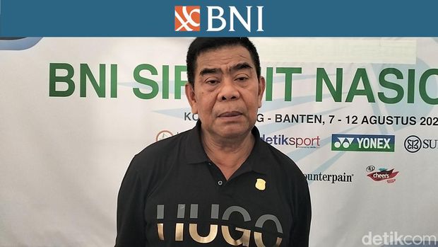 Ketua PBSI Kota Serang HM Ferlie, BNI Sirnas Banten 2023