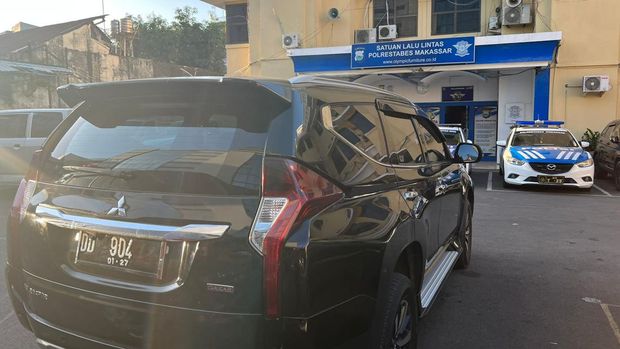 Pengemudi Pajero ugal-ugalan hingga pemotor jatuh di Makassar ditangkap
