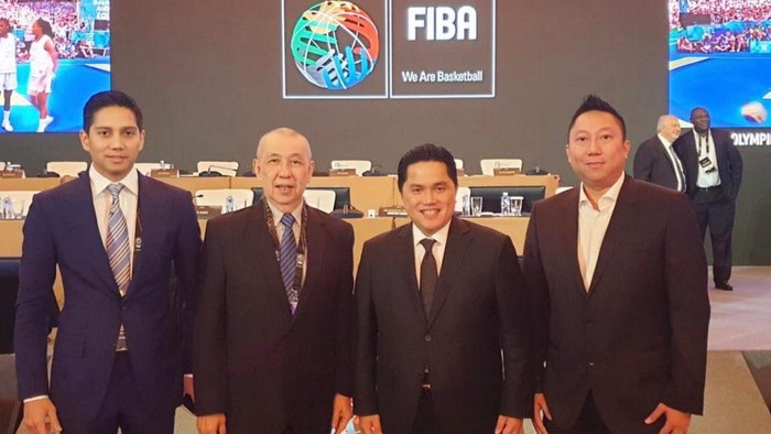 Maulana Fareza Tamrella saat masih menjabat manajer Timnas Basket Indonesia.