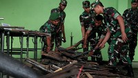 Senjata yang disita tersebut adalah sisa-sisa konflik pada tahun 1999, maupun peninggalan Perang Dunia ke-2 di Morotai.  