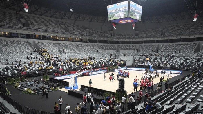 Indoor Multifunction Stadium (IMS) di kawasan GBK, Jakarta, telah diresmikan, Senin (7/8/2023). IMS disebut menjadi stadion indoor terbesar di Indonesia.