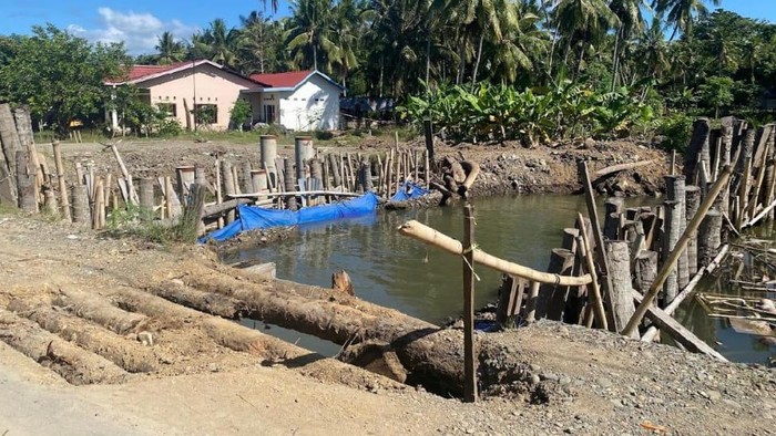 Proyek jembatan mangkrak di Sinjai. Dokumen Istimewa