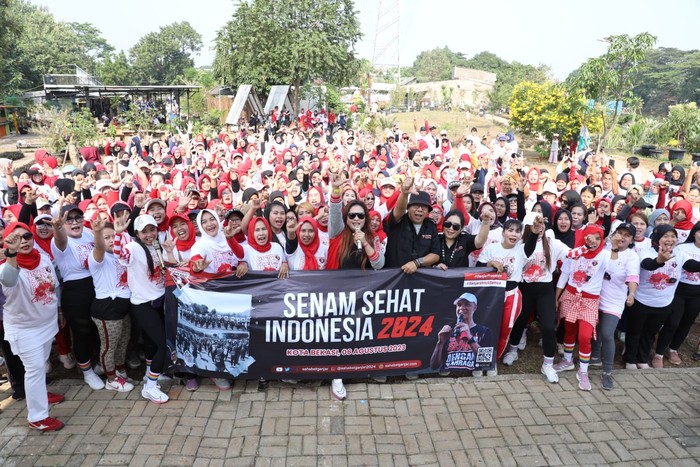 Relawan Ganjar Gelar Seminar Digital Marketing & Senam Sehat di Bekasi