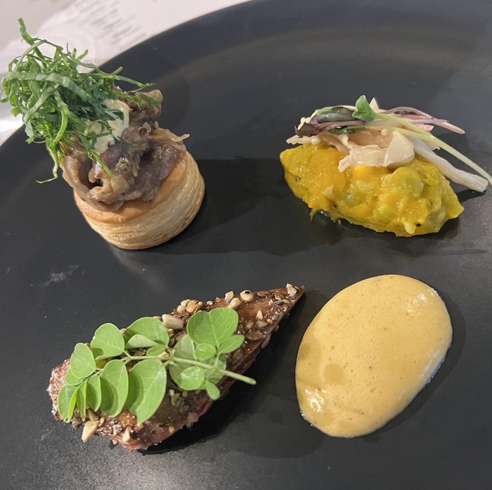 Sajian kreasi chef Syrco Bakker di Jakarta.