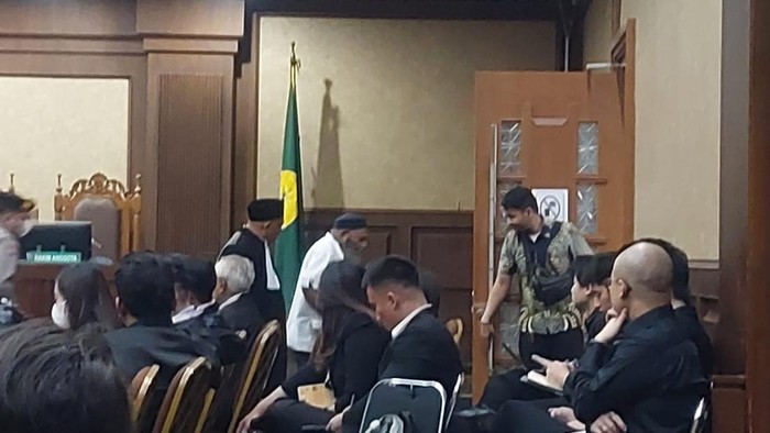 Sidang diskors saat Lukas Enembe minta izin ke toilet (Wilda-detikcom)