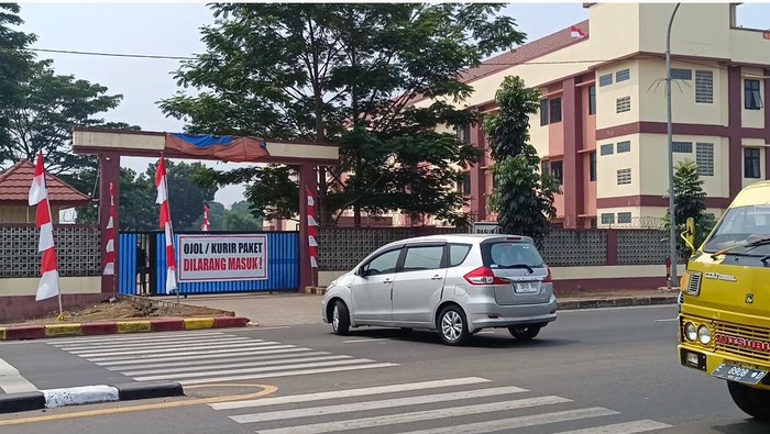 Suasana Rusun Polri Cikeas Jelang Rekonstruksi Kasus Tewasnya Bripda IDF (Rizky-detikcom)