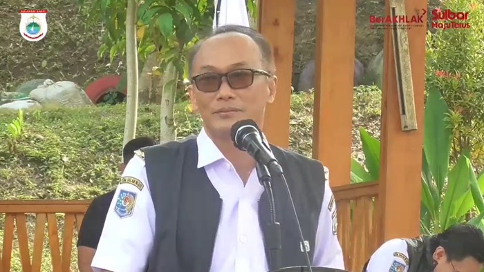 Tangkapan layar video analogi burung Pj Gubernur Sulbar Zudan Arif Fakrulloh.