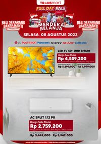 Transmart Full Day Promo Gede-gedean! Sepeda Listrik Diskon Rp 1 Jutaan