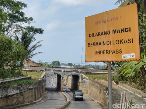 Underpass Kulur di Temon, Kulon Progo, Senin (7/8/2023).