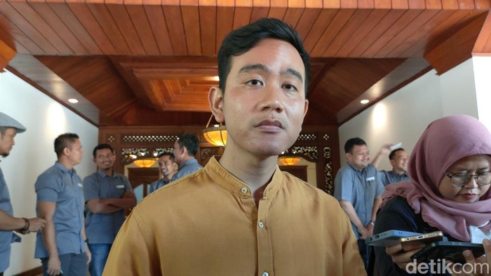 Wali Kota Solo Gibran Rakabuming Raka di Balai Kota Solo, Selasa (7/8/2023).