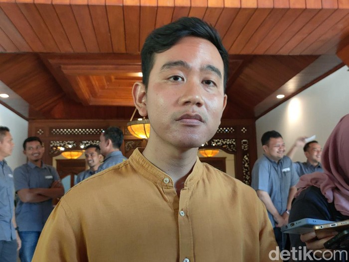 Wali Kota Solo Gibran Rakabuming Raka di Balai Kota Solo, Selasa (7/8/2023).