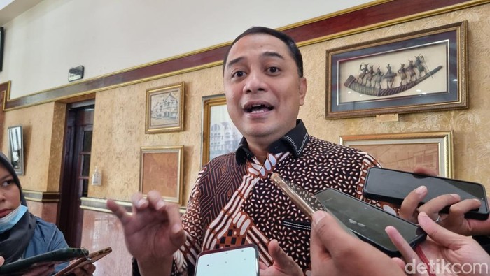 Wali Kota Surabaya Eri Cahyadi ditemui di Balai Kota Surabaya.
