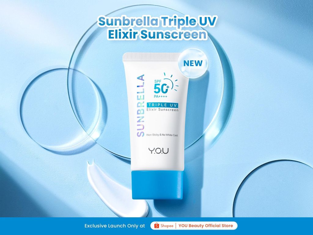 YOU Luncurkan Sunbrella Triple UV Elixir SPF 50+ PA++++