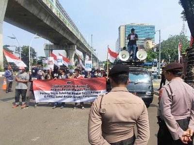 Aksi Damai Desak Bareskrim Tuntaskan Korupsi di Rohul Riau