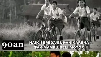 Jangan bawa motor sendiri ya, adik-adik. Foto:  Instagram/awreceh.id