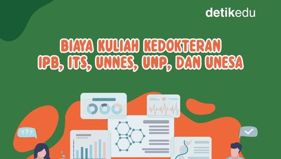 Infografis: Biaya Kuliah Kedokteran IPB University, ITS, Unnes dan UNP