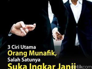 Infografis: 3 Ciri Orang Munafik