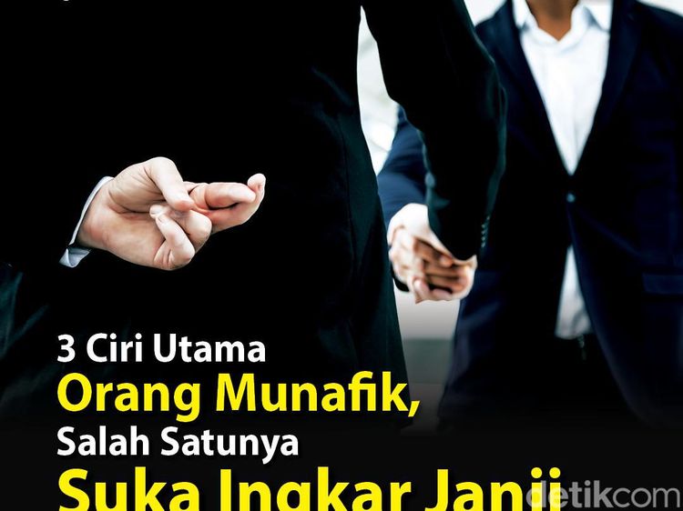 Infografis: 3 Ciri Orang Munafik
