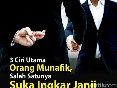 Infografis: 3 Ciri Orang Munafik