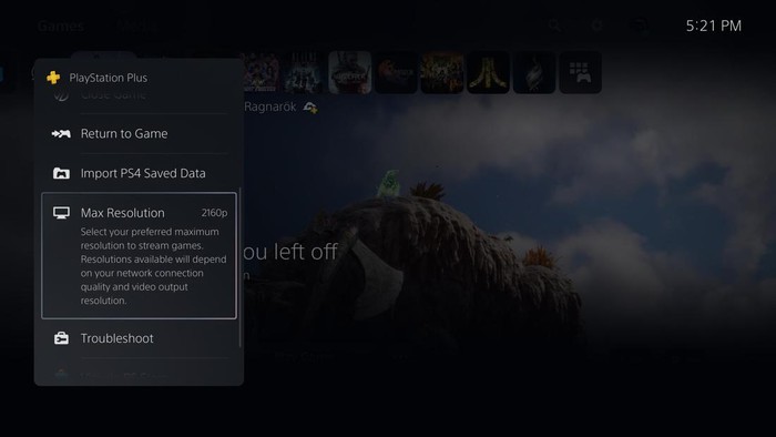 Cloud Gaming PS5