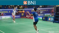 Figo, lawan Ayus, lolos ke babak ini setelah menang 21-18 dan 21-18 di babak 128 besar. Foto: Yanu Arifin/detikcom