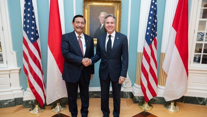 Luhut dan Anthony Blinken di AS