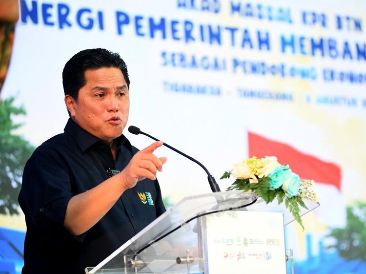 Momen Menteri BUMN Erick Thohir Saksikan Akad KPR Massal di Banten