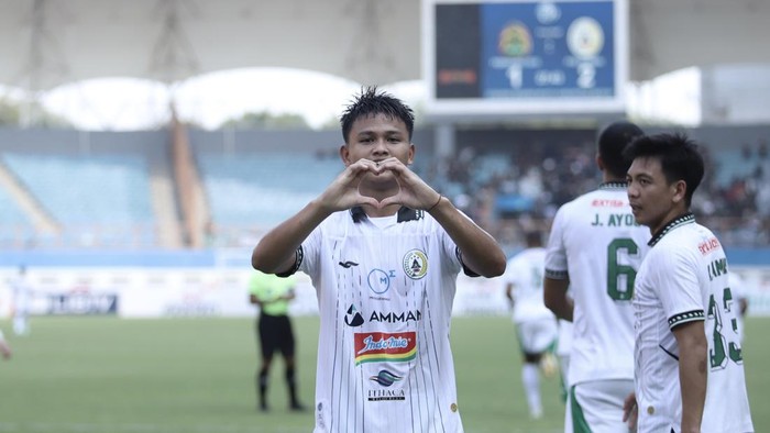 Momen PSS Sleman berhasil comeback dan menang saat melawan Persikabo 1973 di Stadion Wibawa Mukti, Selasa (8/8/2023)