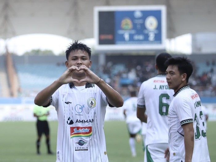Momen PSS Sleman berhasil comeback dan menang saat melawan Persikabo 1973 di Stadion Wibawa Mukti, Selasa (8/8/2023)