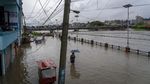 Penampakan Banjir Rendam Ibu Kota Nepal