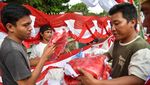 Omzet Penjual Bendera di Medan Capai Rp 1 juta Per Hari Lho