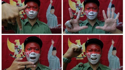 Penyandang Tuna Rungu Ikut Pentas Pantomim Untuk Sambut HUT RI