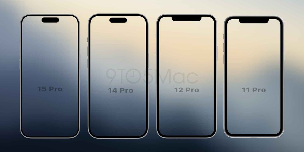 Perbandingan layar iPhone 15