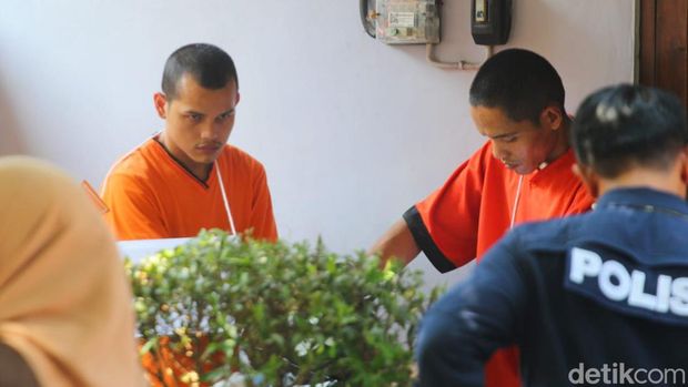 Polda DIY melakukan rekonstruksi pembunuhan dan mutilasi dengan korban mahasiswa UMY Redho Tri Agustian (20) di Sleman, Selasa (8/8/2023).