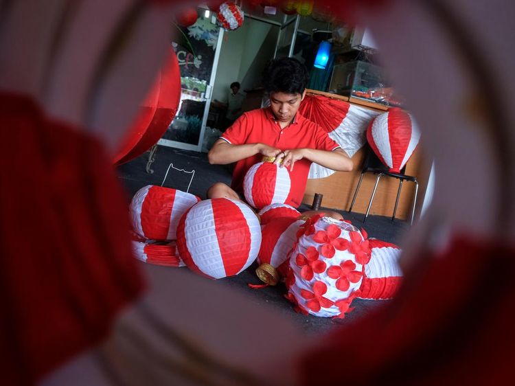 Wow, Produksi Lampion Merah Putih di Solo Meroket 400 Persen