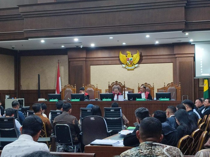 Sidang Johnny G Plate dkk (Wilda-detikcom)