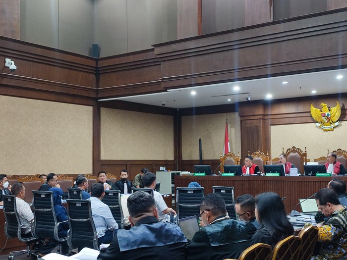 Sidang Johnny G Plate dkk (Wilda-detikcom)