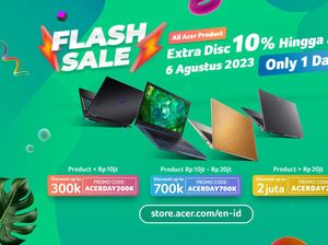 Acer Sebar Laptop Diskon di Acer Day 2023