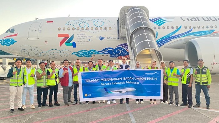 Garuda Indonesia terbang langsung dari Makassar menuju Arab Saudi