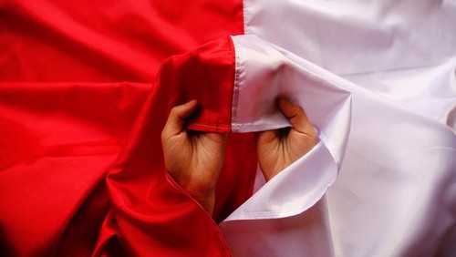 Ilustrasi bendera merah putih