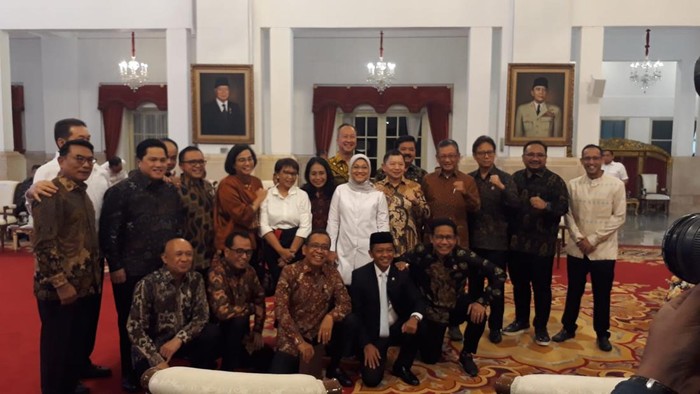 Jajaran menteri Jokowi hadiri Sidang Kabinet Paripurna