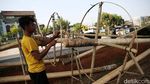 Penjualan Pohon Pinang di Kalimalang Mulai Menjamur