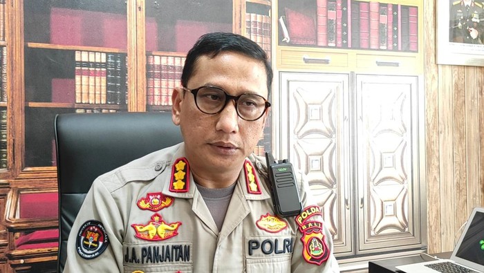 Kabid Humas Polda Bali Kombes Jansen Avitus Panjaitan saat ditemui di ruang kerjanya, Rabu (9/8/2023).